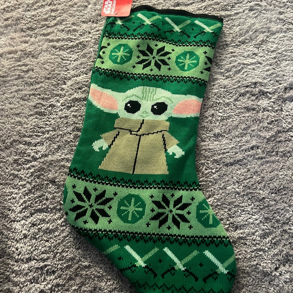 Christmas holiday star wars yoda stocking